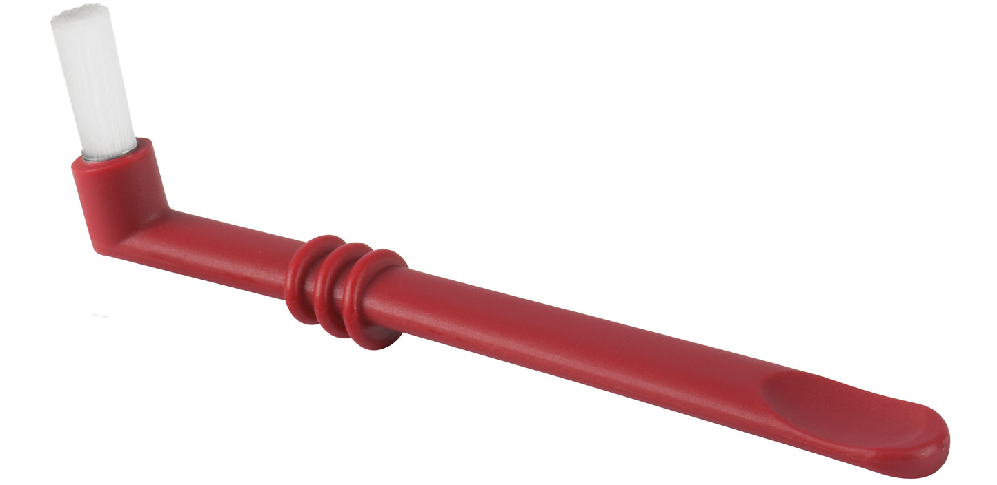 cbb - cbr Gruppenbürste / Kaffeepinsel - Basic Schwarz/Rot