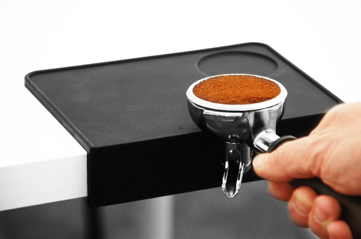 Tamping  Mat for barista with portafilter. perfect barista tool for professional tamping with tamper rest for tamper