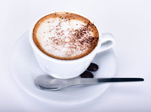 Load image into Gallery viewer, Tasty Barista Art in a Porcelain Cappuccino Cup