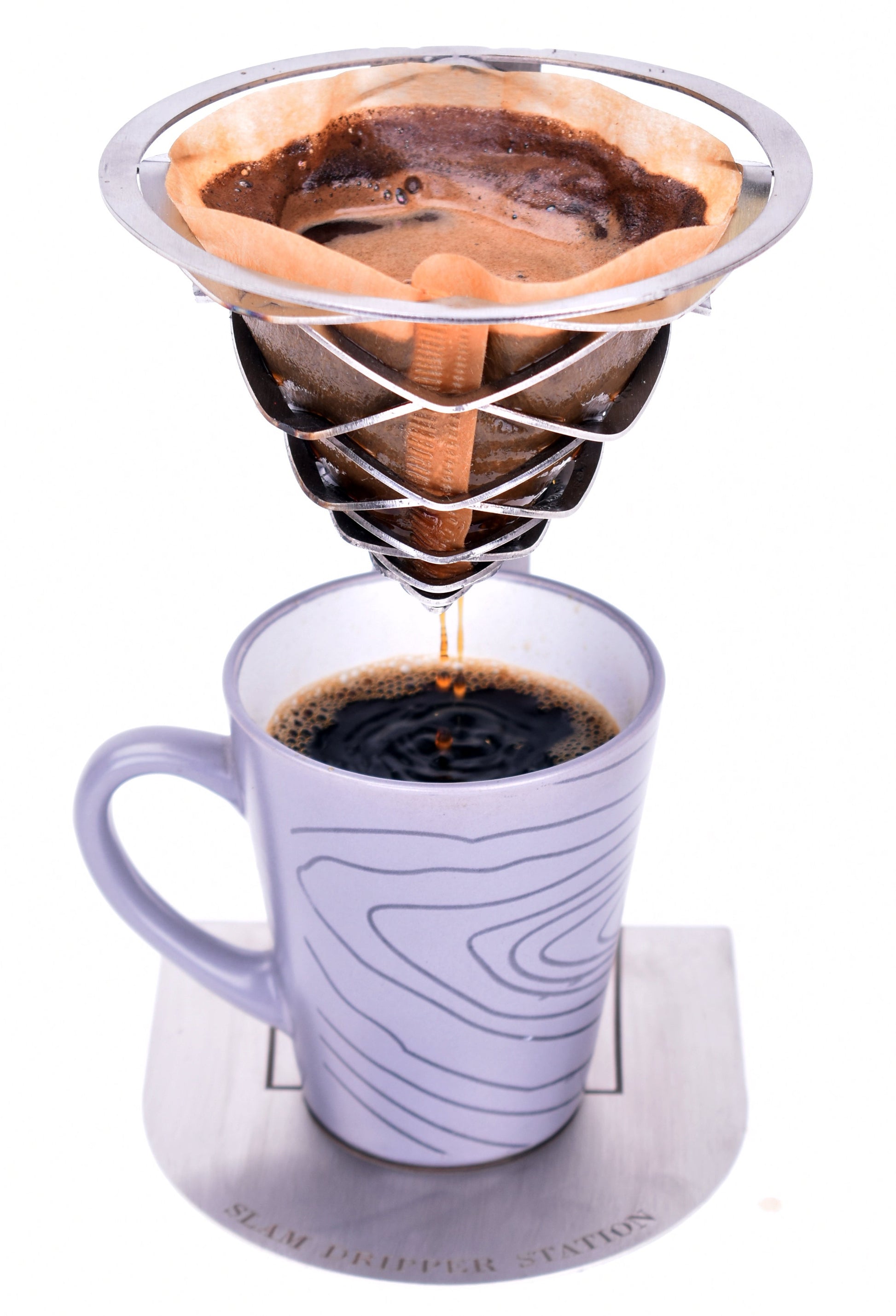 Coffee SLAM DRIPPER STATION with Coffee Filter and Cup
