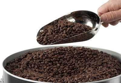 Bean scoop for filling coffee beans