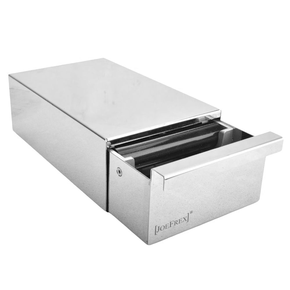 polished stainless steel brewing drawers