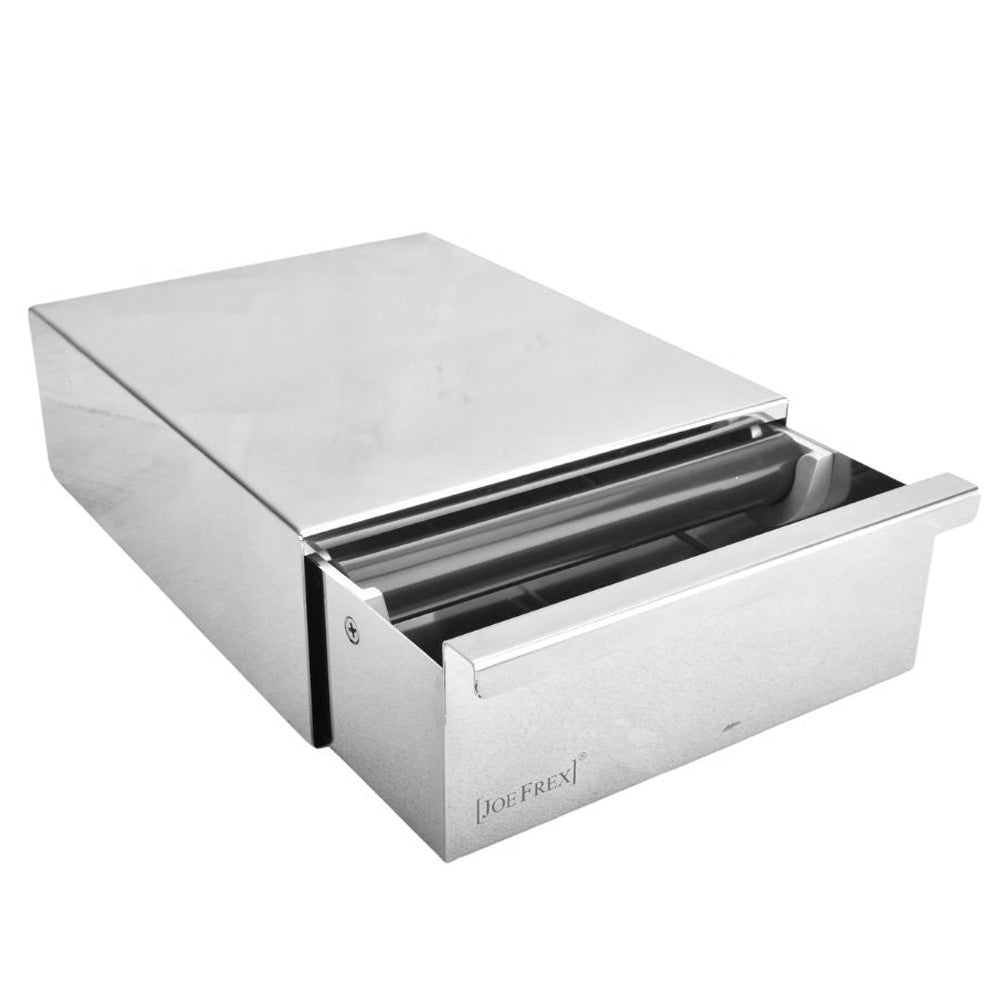 polished stainless steel brewing drawers