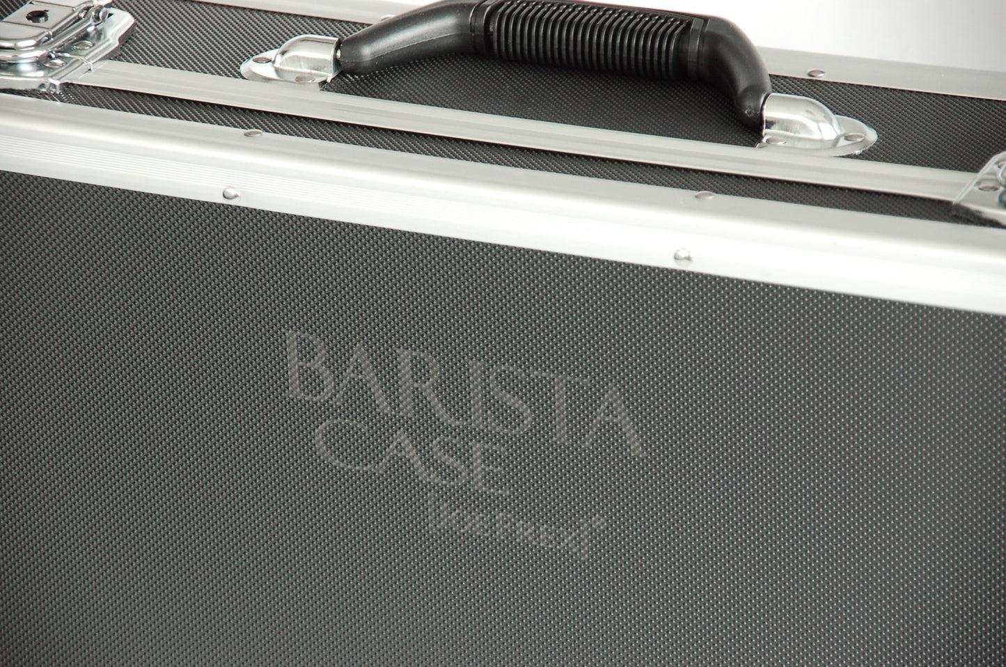 Case Stacked tools for baristas in a stylish transport case