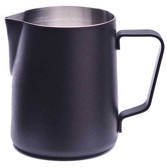 Steaming & Frothing Milk Pitcher Stainless BLACK