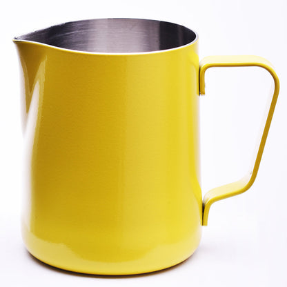 Steaming & Frothing Milk Pitcher Stainless YELLOW