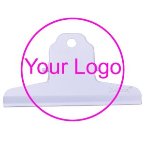 24 personalisierbare Kaffee Tüten Clips White & IHR Logo