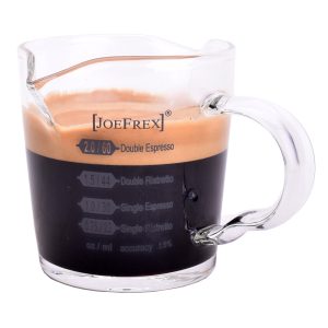 Espresso Shotglas Doppel Auslauf